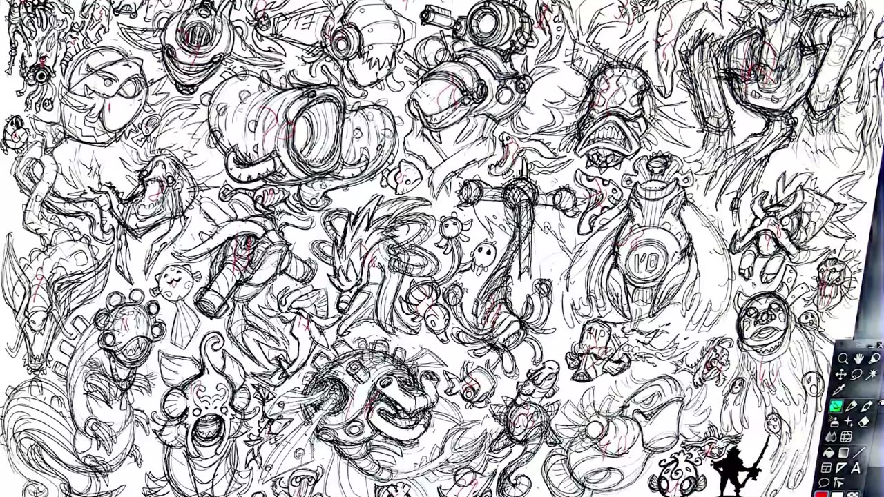 I designed 47 monsters at once.