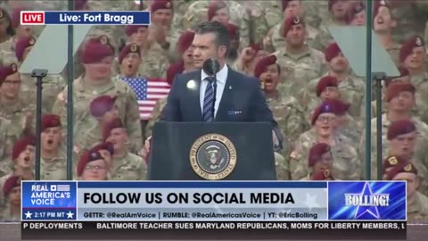PETE HEGSETH AT FORT BRAGG
