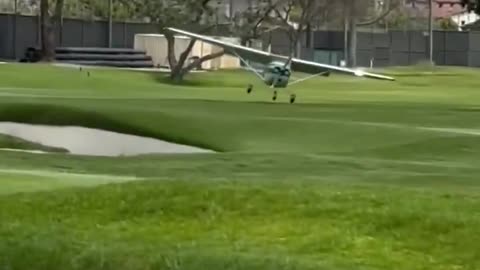 Plane Makes Emergency Landing at Riviera Country Club After Engine Issues