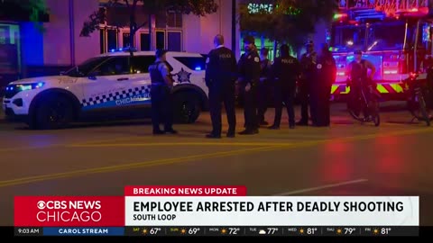Employee arrested after deadly shooting outside South Loop business