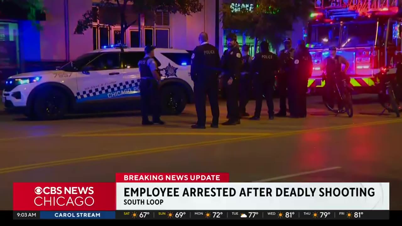 Employee arrested after deadly shooting outside South Loop business