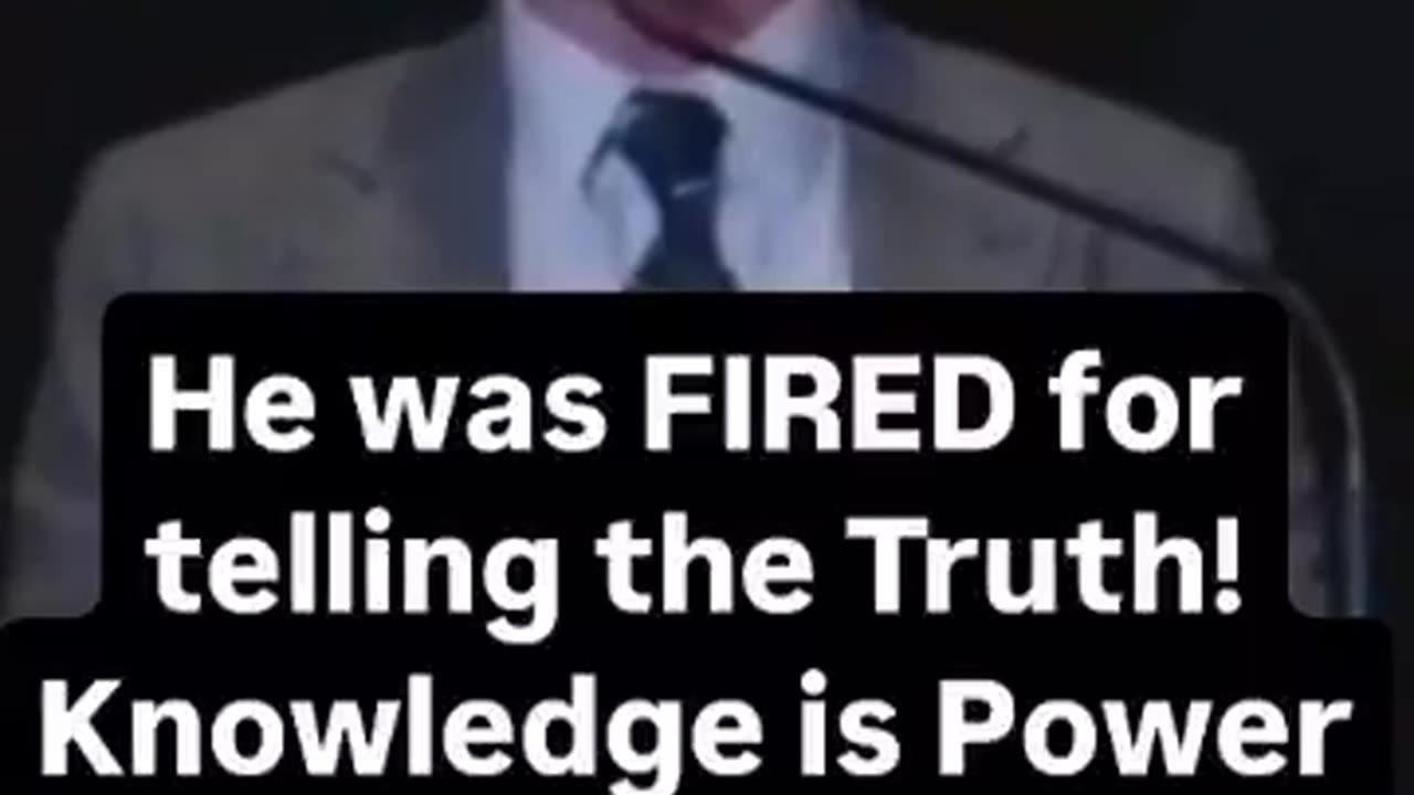 FIRED for telling the Truth!