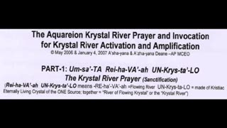 The Aquareion Krystal River Prayer