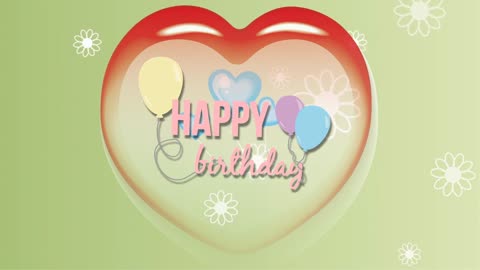 Happy, birthday, heart