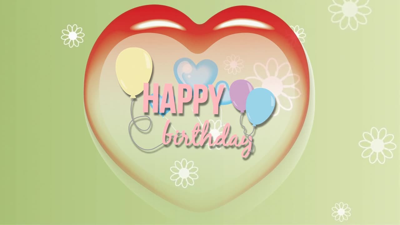 Happy, birthday, heart