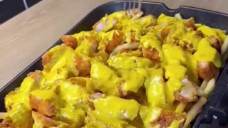 Deliciously cheesy and crispy chicken fries