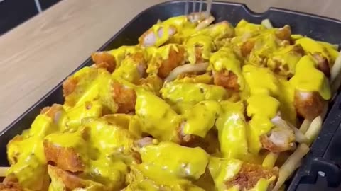 Deliciously cheesy and crispy chicken fries