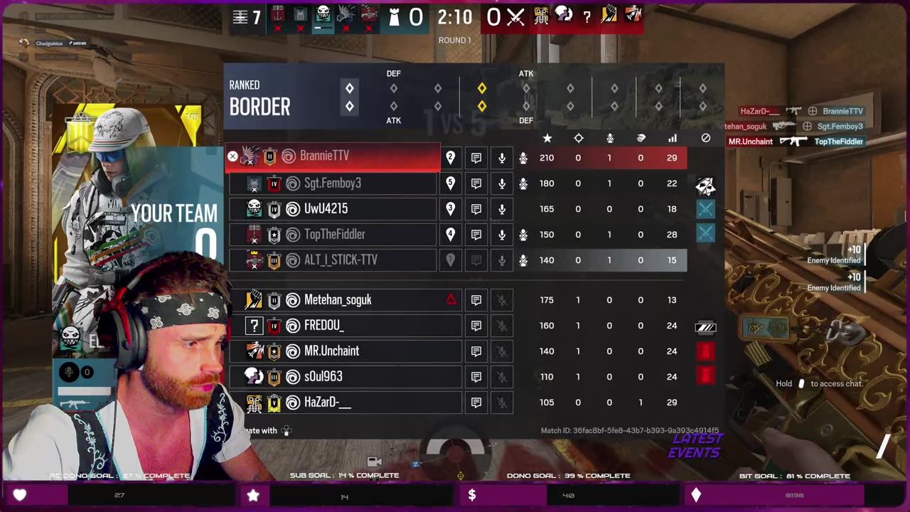 🚀🔥Sweaty Siege Lobbies | Ranked Grind & Vibes 🎮🥉🫠 💣🔫 | Partner Push ☑️ | Playing W/Followers 🤝