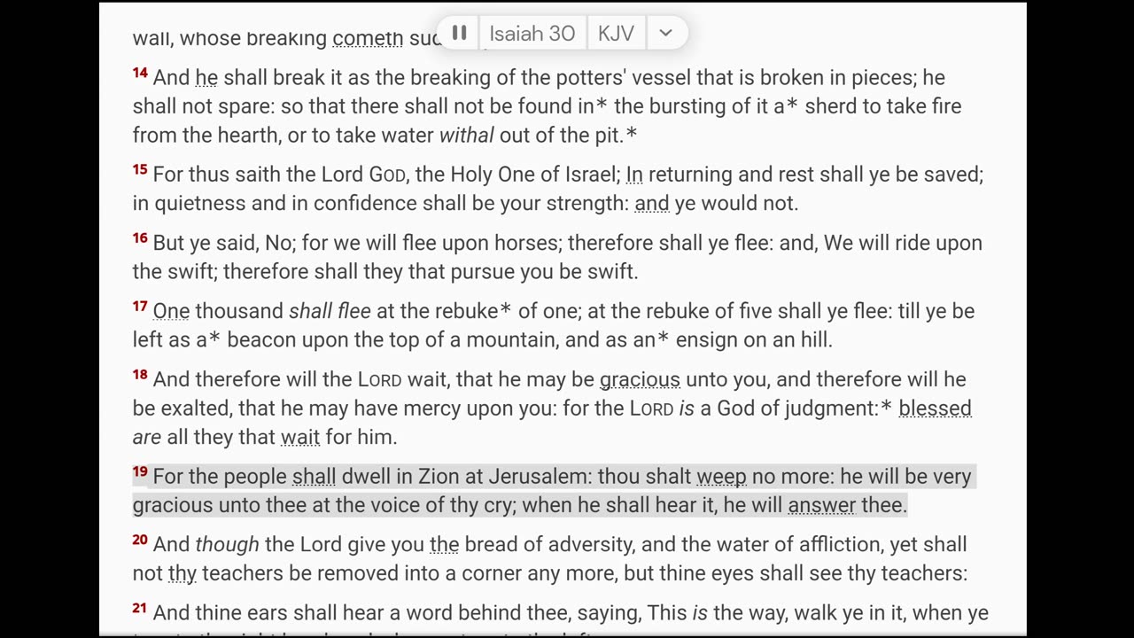 September 18 Scripture Reading