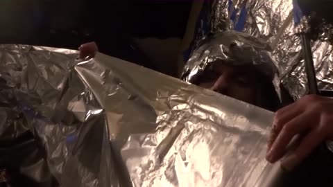 epic video shows energy weapons hitting foil in front of man's heart...