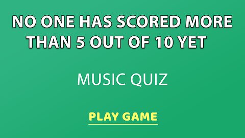 Music Quiz For Intelligent People