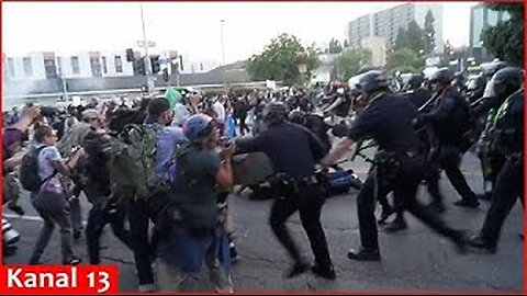 Angry protesters in Los Angeles do not leave the streets, clashes with police occur