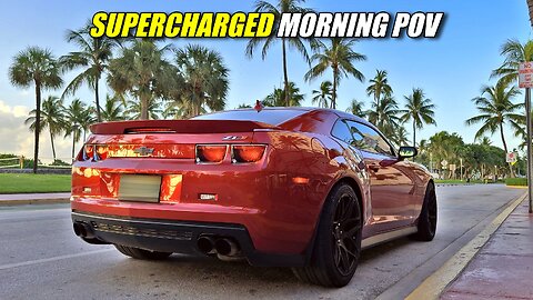 7AM Coffee Run in My LOUD Camaro ZL1 (POV) — Miami Morning Drive in a Supercharged BEAST!
