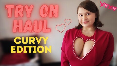 [4K] Cute red and black dresses for Valentine's Day 💕 | Curvy | Tina Angel 👼