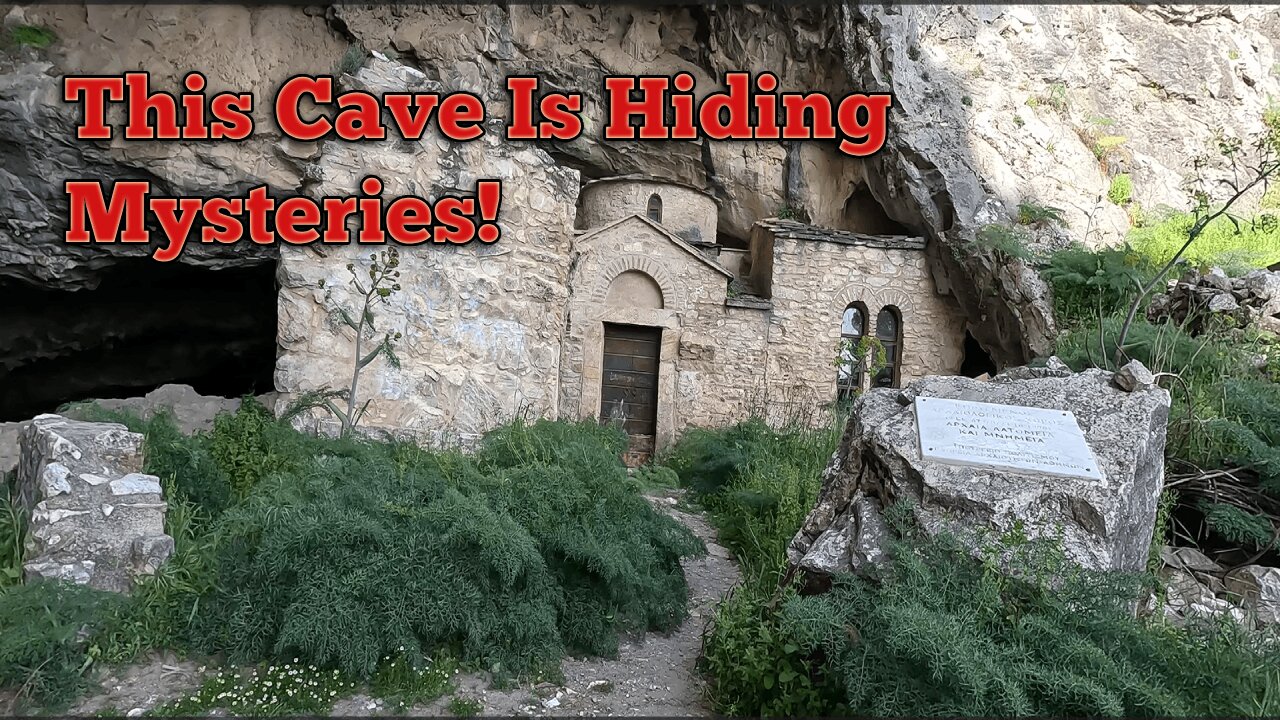 Exploring Caves In Greece.