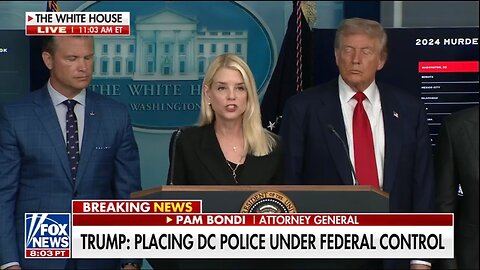 Tapped by Donald J. Trump to lead the federal response to rampant crime in D.C., AG Pam Bondi says..