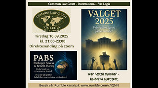 16.9.25: VALGET 2025 og klager, og STOPP PABS/WHO