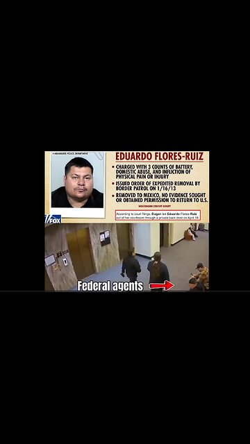 New: Milwaukee Co footage: Judge Dugan Deceiving ICE & Aiding Escape of Eduardo Flores-Ruiz, an Illegal Alien