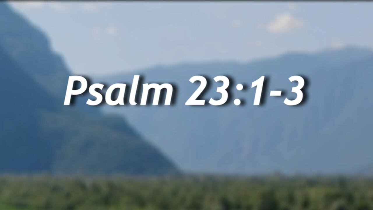 Psalm 23:1-3