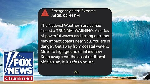 BREAKING: Tsunami alerts triggered for entire US West Coast after massive 8.7 quake