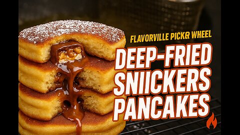 Deep-Fried Snickers Pancakes – FlavorVille Picker Wheel Creation