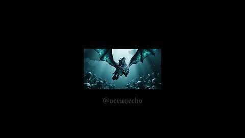 Scuba Diver Rides Dragon Into Sea of Screaming Statues | Underwater Horror Fantasy