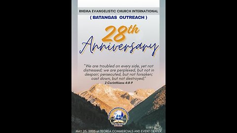Batangas 28th Anniversary | MAY 25, 2025 | Morning Service