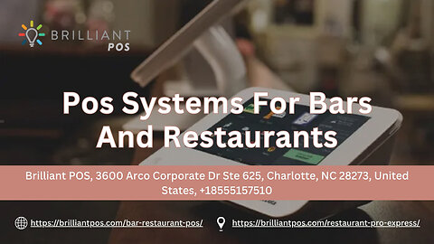 Pos Systems For Bars And Restaurants