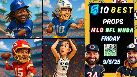 🔥10 HOT PRIZEPICKS NFL FRIDAY CHIEFS VS CHARGERS | MLB PROPS 9/5/25