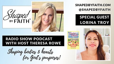 Special Guest Author Lorina Troy on Shaped by Faith with Theresa Rowe Christian Radio Show Podcast