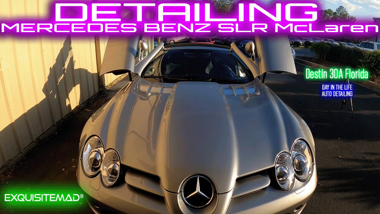EXQUISITEMAD® Detailing a Mercedes-Benz SLR McLaren in 30A Destin FL | Ceramic Coating Exotic Luxury