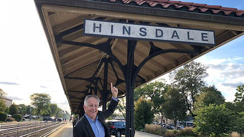 September 21, 2018 - Mugging at the Train Station in Hinsdale, Illinois (Class Reunion)