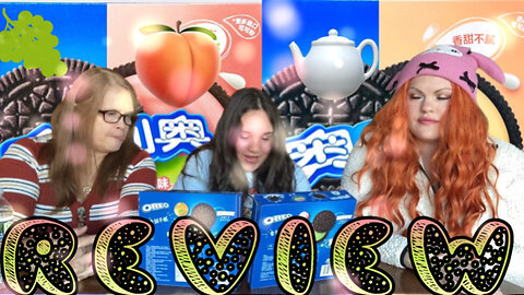 Peach and Grape VS White Peach Oolong Tea Oreos Trying Asian Oreo Flavors