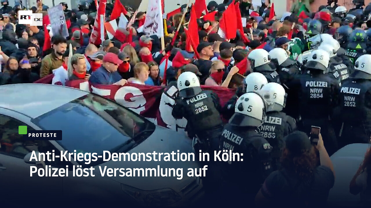 Anti-Kriegs-Demonstration in Köln: Polizei löst Versammlung auf