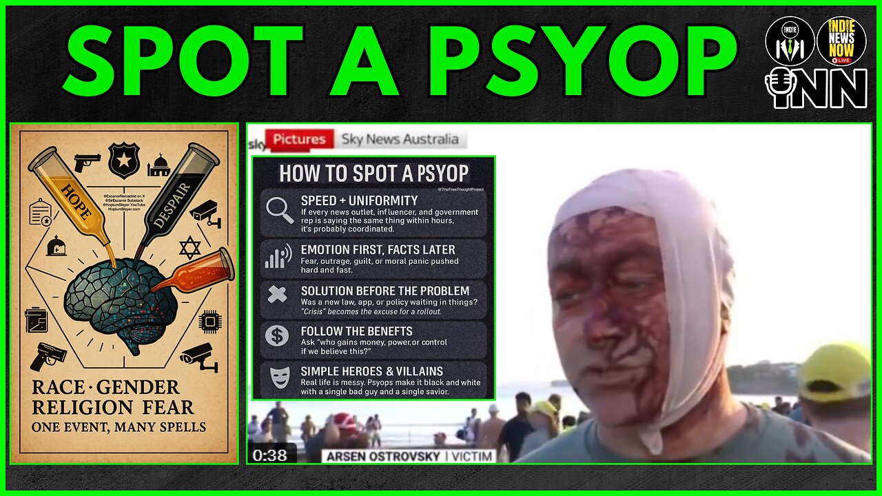 How To Spot a Psyop | @GetIndieNews