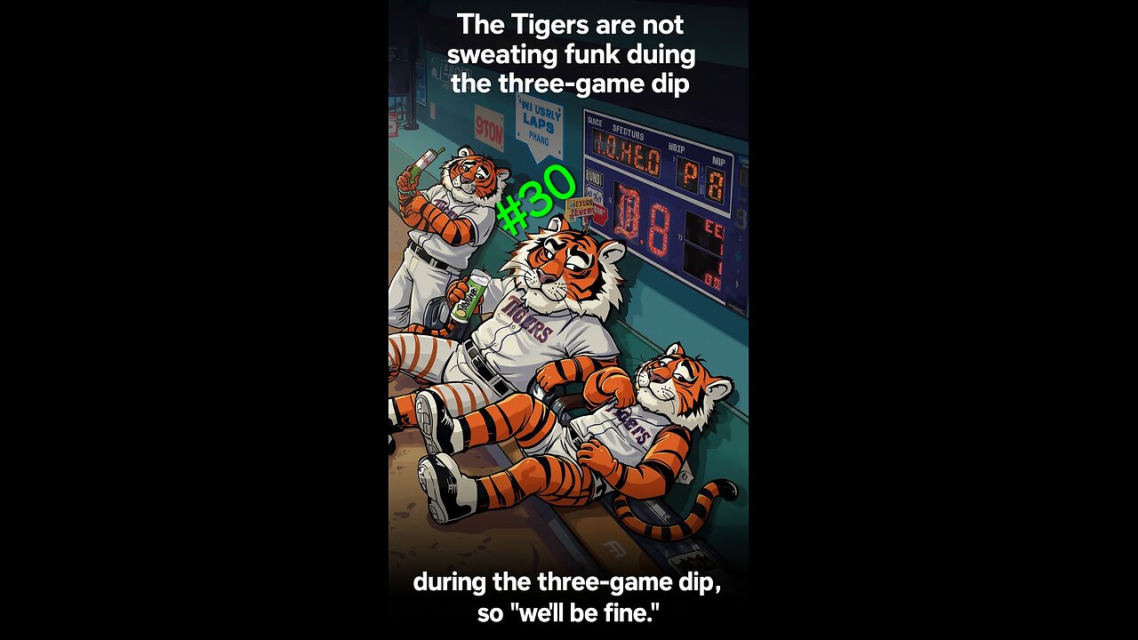The Tigers are not sweating funk during the three-game dip, so "we'll be fine."