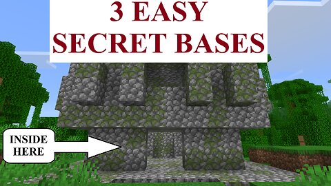 3 Easy Secret Bases For Minecraft Bedrock(Jungle Temple)