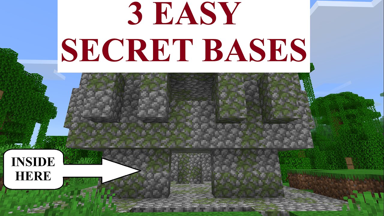 3 Easy Secret Bases For Minecraft Bedrock(Jungle Temple)