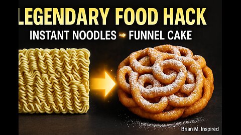 Legendary Food Hack 🍜🍩 | Instant Noodles Transformed Into Funnel Cake | Brian M. Inspired