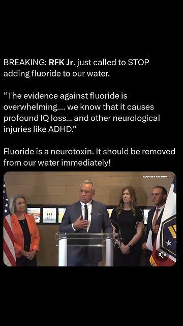RFK Jr. tells CDC to change its guidance on fluoride in drinking water