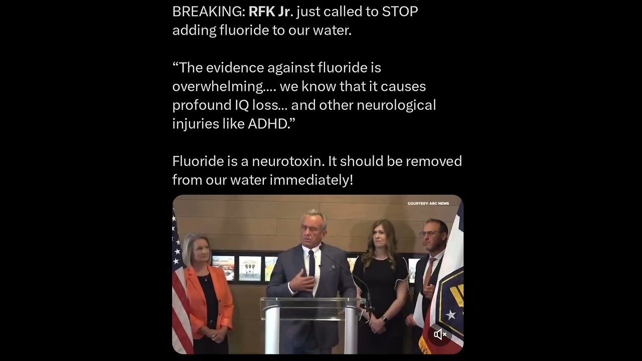 RFK Jr. tells CDC to change its guidance on fluoride in drinking water