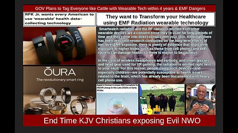GOV Plans to Tag Everyone like Cattle with Wearable Tech within 4 years & EMF Dangers
