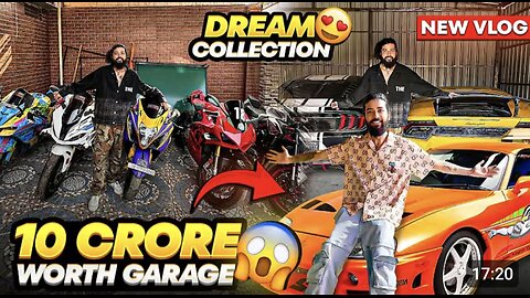 The dream garage of uk rider with supra,lambo and Mustang