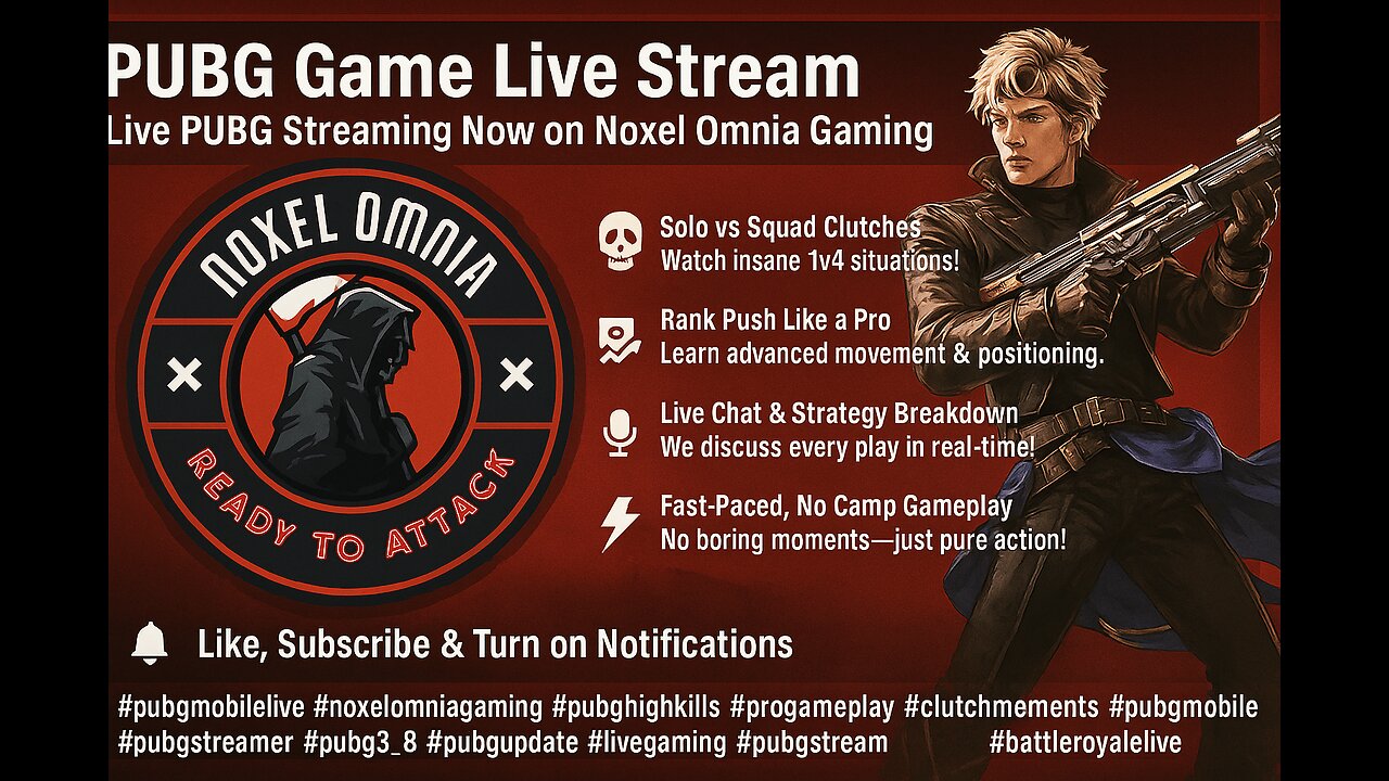 PUBG Game Live Stream | Live PUBG Streaming Now on Noxel Omnia Gaming