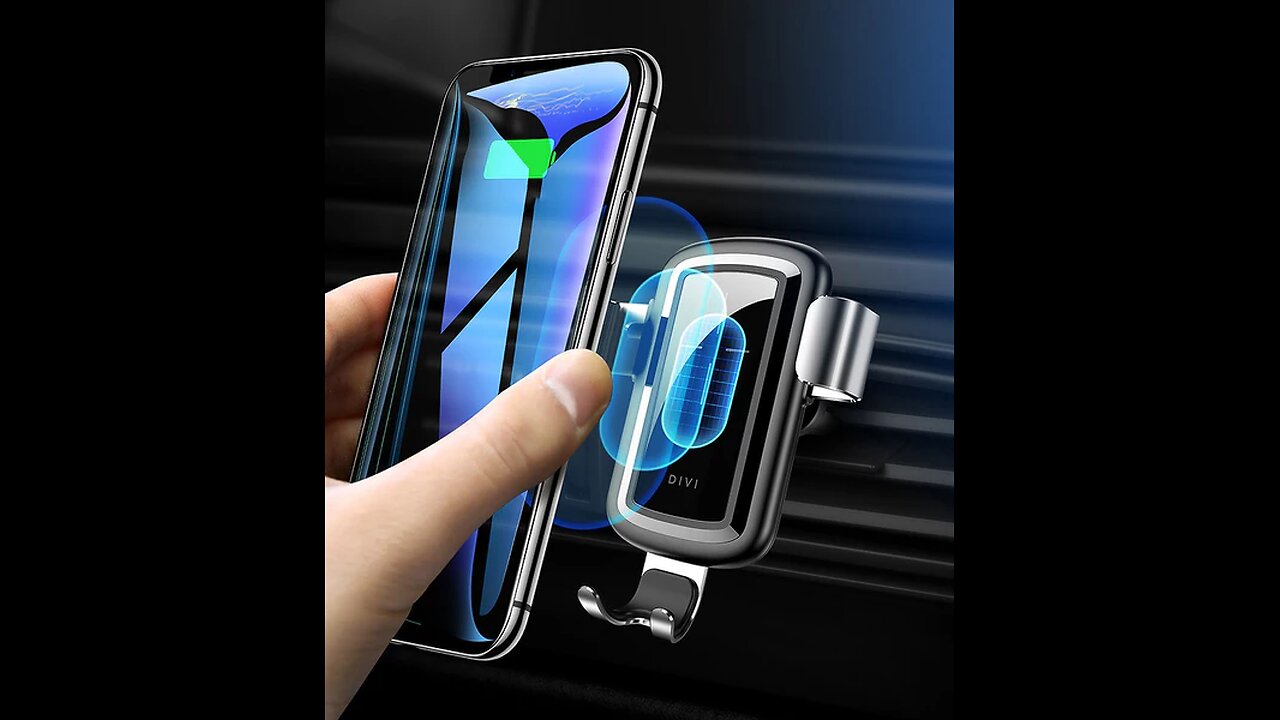 Driving, Charging & Navigating_ Wireless Car Charger Mount