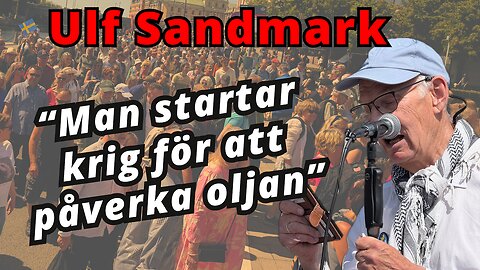 "Oljekrigen och Bilderberggruppen är kopplade" Ulf Sandmarks tal på demonstrationen