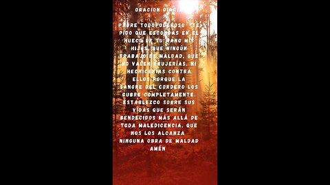 Oración Diaria por nuestros hijos 🙏