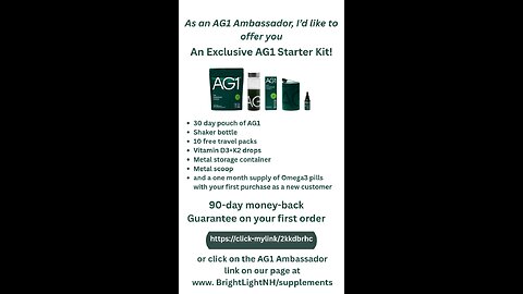 AG1 Ambassador offer