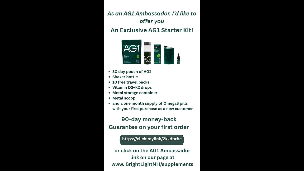 AG1 Ambassador offer