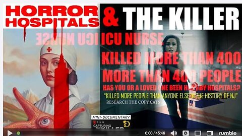 "ICU Nurse Causes Death of Over 400 Recovering Patients: Revealing Hospital Homicides"